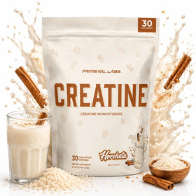Poudre de créatine monohydrate Primeval Labs Saveur Horchata vue de face