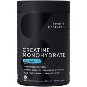 Poudre de créatine monohydrate Sports Research 508g vue de face