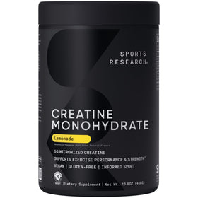 Poudre de créatine monohydrate Sports Research 549g vue avant