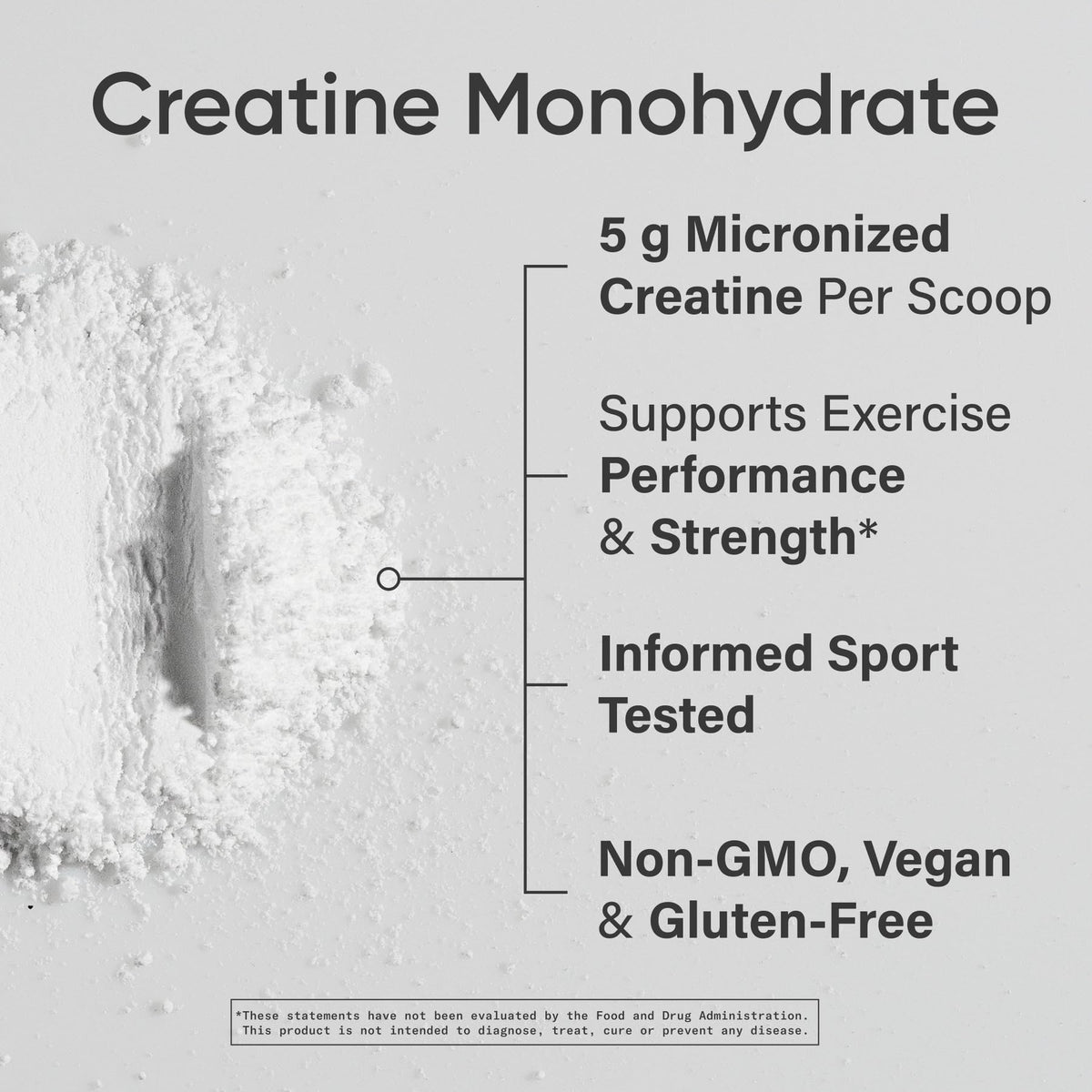 Poudre de créatine monohydrate Sports Research mélangée dans une boisson