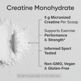 Poudre de créatine monohydrate Sports Research mélangée dans une boisson