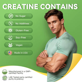 Poudre de créatine Nature Whisper avec un mélangeur
