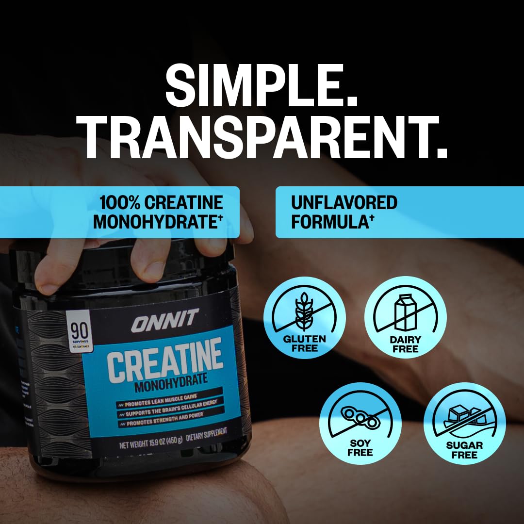 Poudre de créatine ONNIT avec shaker