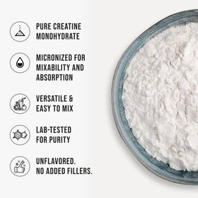 Poudre de créatine WHYZ mélangée dans un shaker
