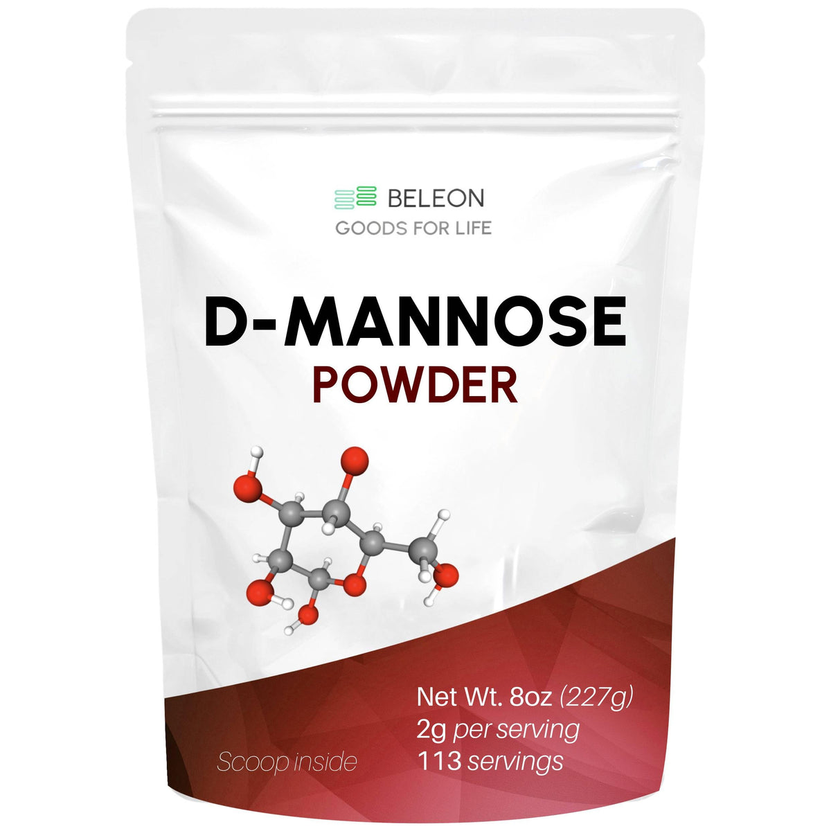 Poudre de D-Mannose 231g de Beleon Goods For Life vue de face