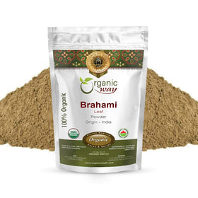 Poudre de feuille de Brahmi Organic Way 118g vue de l'avant