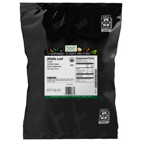 Poudre de feuille de luzerne bio Frontier Co-op 458g vue de face