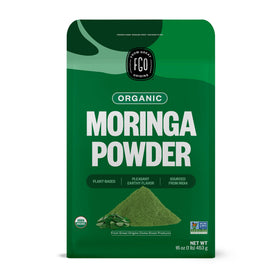 Poudre de feuille de moringa bio FGO 453g sachet refermable