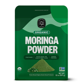 Poudre de feuille de moringa bio FGO sac refermable 907g