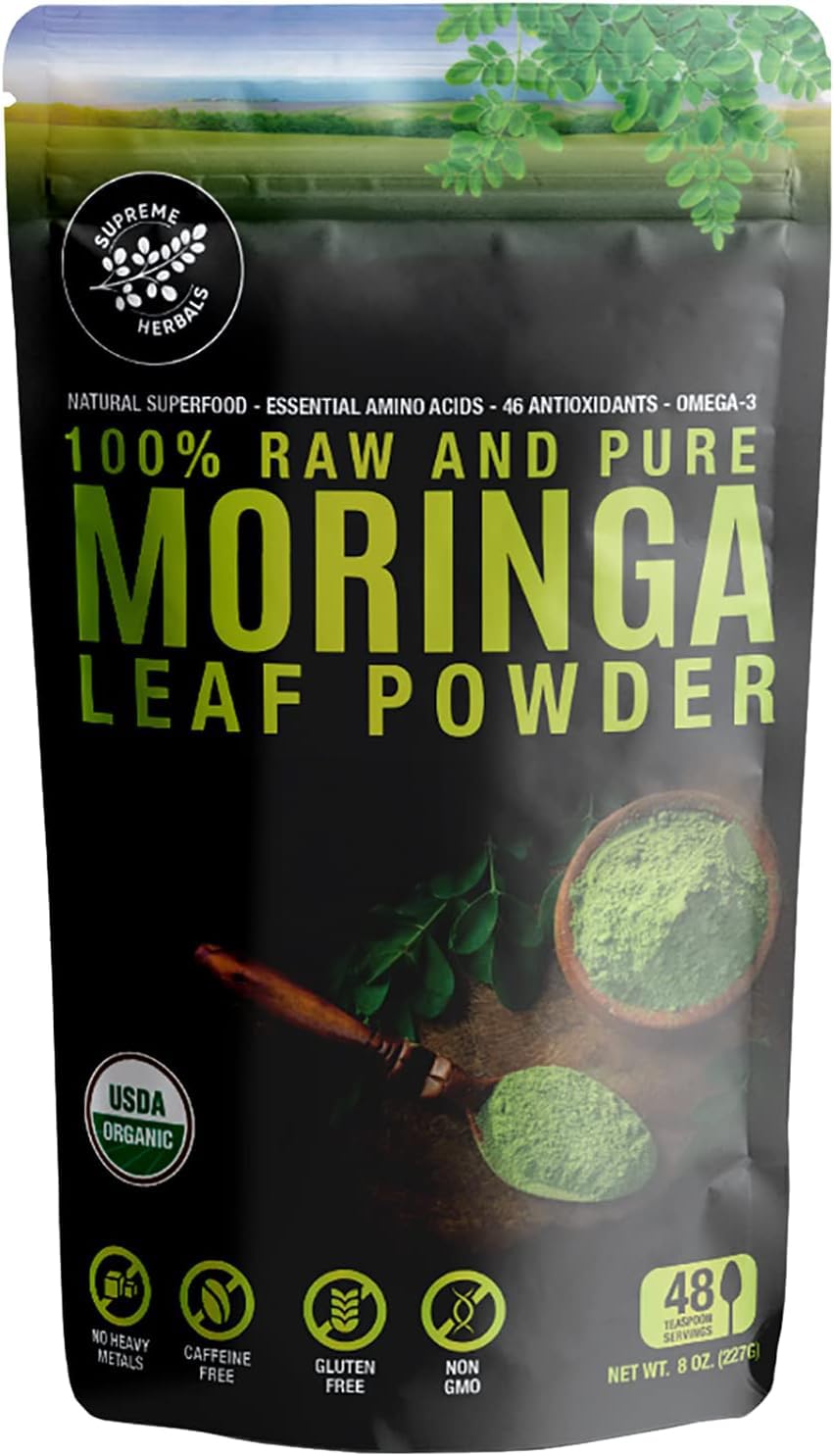 Poudre de feuille de Moringa HERBALS sachet avant