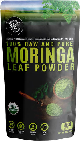 Poudre de feuille de Moringa HERBALS sachet avant
