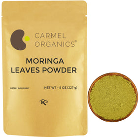 Poudre de feuilles de moringa CARMEL ORGANICS 249g vue de face