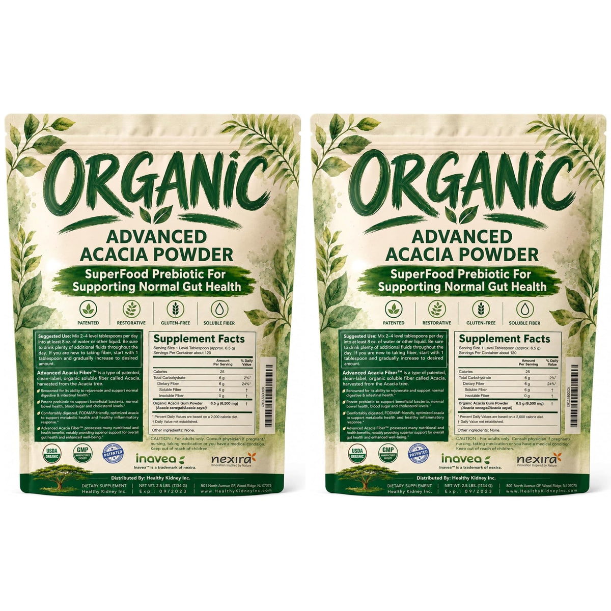 Poudre de Fibre d'Acacia Bio 2,3 kg - vue avant