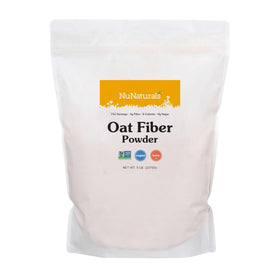 Poudre de fibre d'avoine Nunaturals 5 lb vue de face