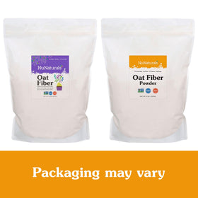 Poudre de fibre d'avoine Nunaturals avec des ingrédients naturels