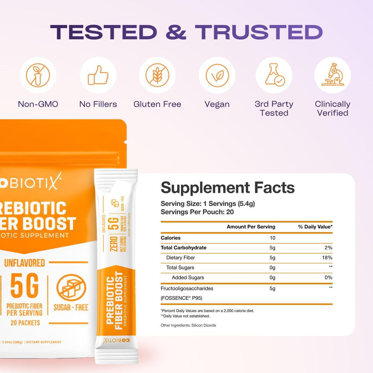 Poudre de fibre GOBIOTIX dans un smoothie