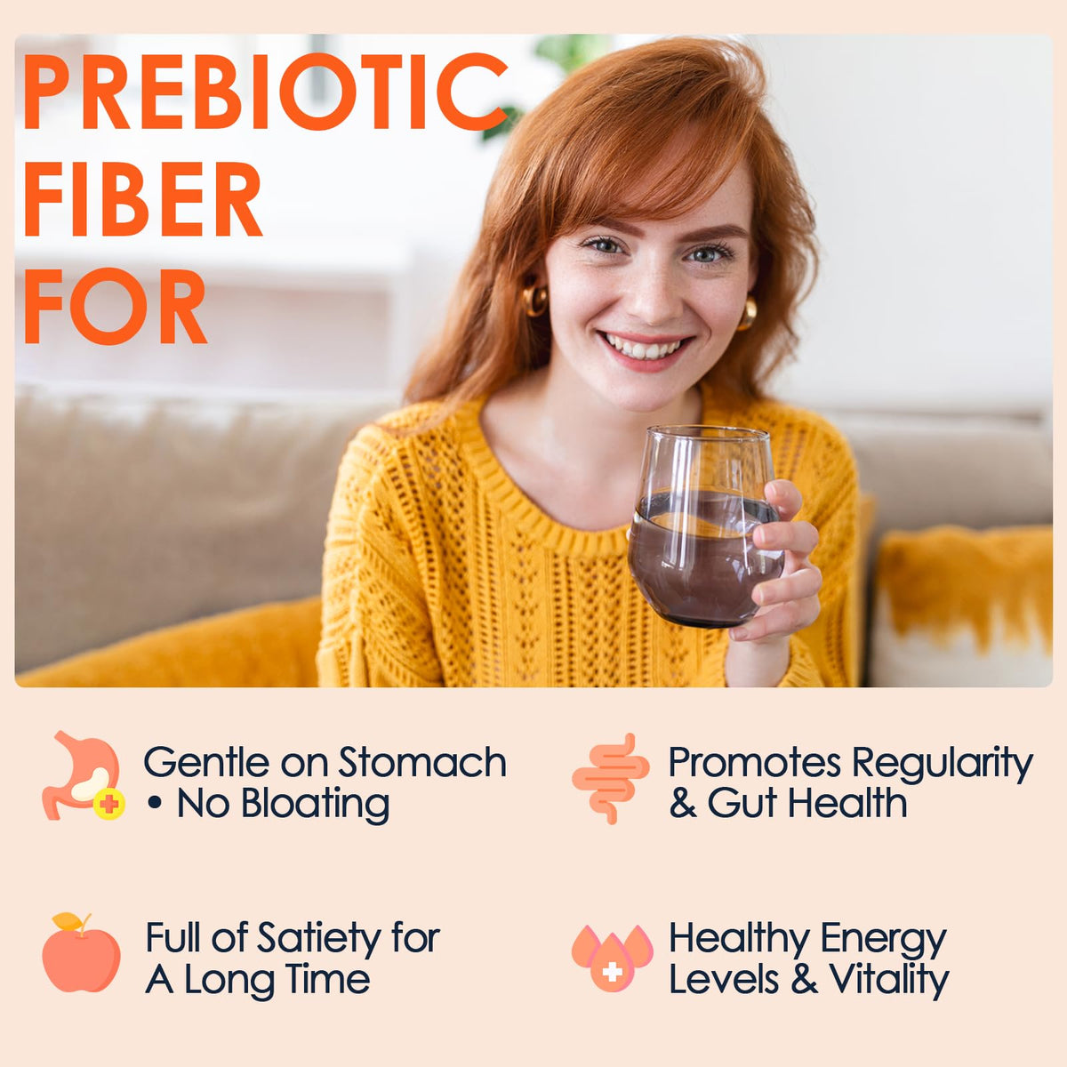 Poudre de Fibre Soluble DRFOSTER 440g sur une table