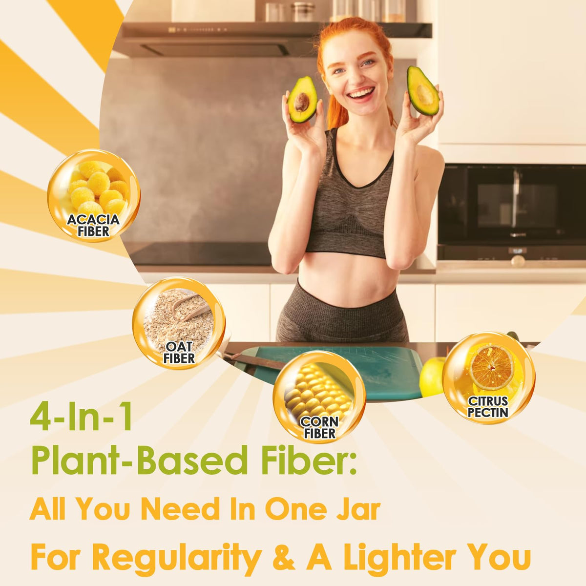 Poudre de fibre ZEBORA mélangée dans un smoothie