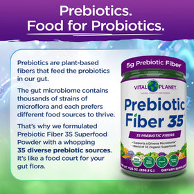 Poudre de Fibres 35 de Vital Planet avec des fruits et légumes