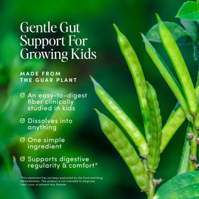 Poudre de Fibres Prébiotiques Bio.me Kids, cuillère avec poudre