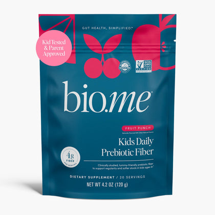 Poudre de Fibres Prébiotiques Bio.me Kids goût fruit punch, vue avant