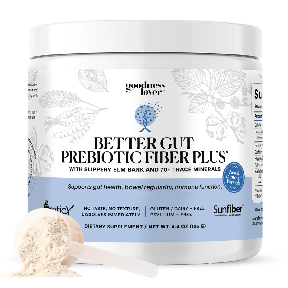 Poudre de Fibres Prébiotiques Goodness Lover vue de face