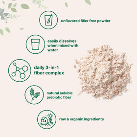 Poudre de Fibres Solubles Bio Micro Ingredients 939g mélangée dans un smoothie