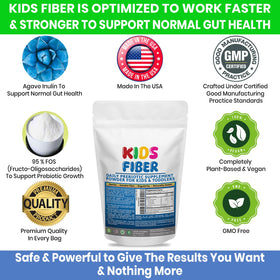 Poudre de fibres solubles Kidney Restore pour enfants dans un bol