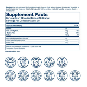 Poudre de Fibres Triples SOLARAY 481g avec cuillère de dosage