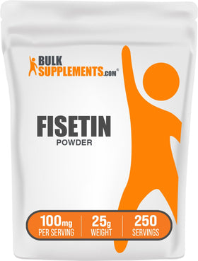 Poudre de Fisetin 100mg de BulkSupplements, vue de face