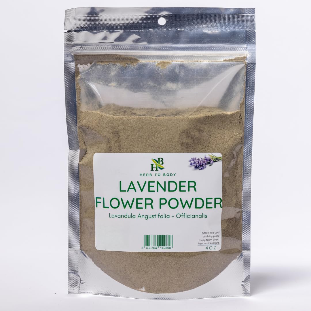 Poudre de fleurs de lavande séchées Herb To Body 181g vue de face