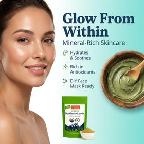 Poudre de Fucus Vésiculeux utilisée dans un masque facial