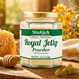 Poudre de gelée royale Stakich avec des fruits frais