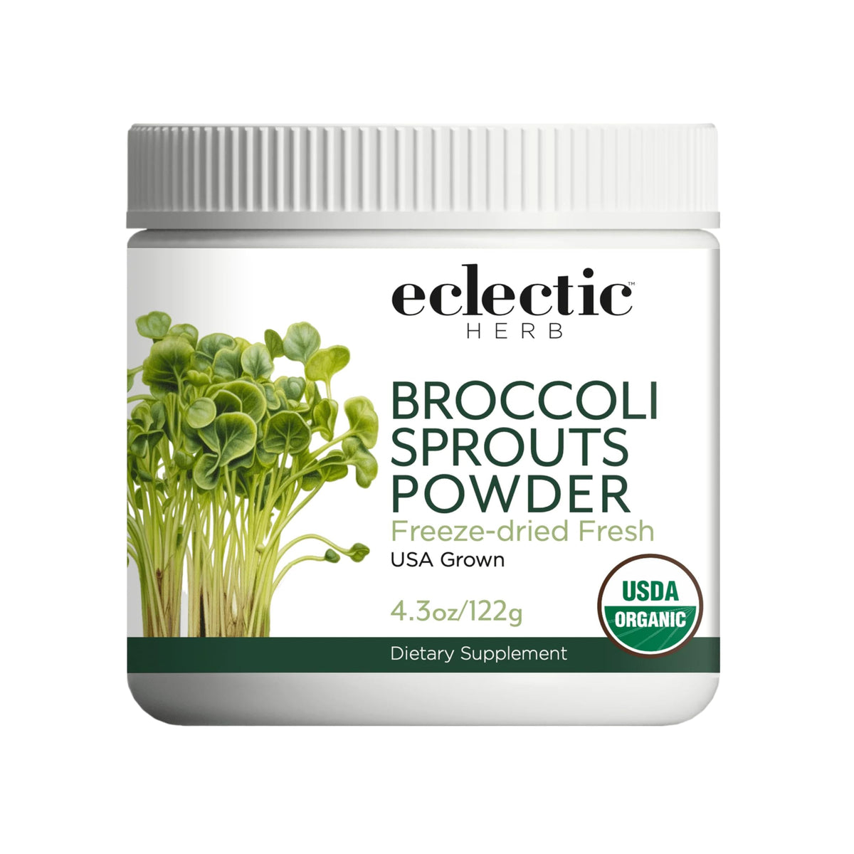 Poudre de germes de brocoli ECLECTIC INSTITUTE vue avant