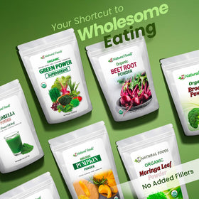 Poudre de germes de brocoli Z Natural Foods dans un bol