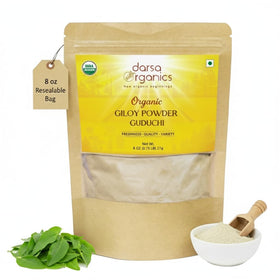 Poudre de Giloy bio Darsa Organics 240g vue de face