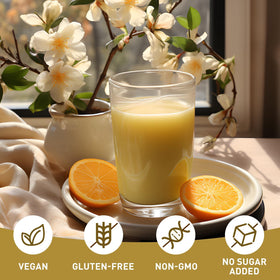 Poudre de Ginkgo Biloba 'D ORGANIC mélangée dans un smoothie