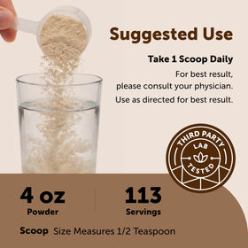 Poudre de ginseng rouge Micro Ingredients mélangée dans un smoothie