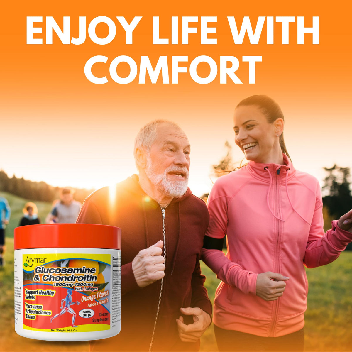 Poudre de glucosamine Arymar prête à être mélangée