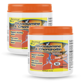 Poudre de glucosamine et chondroïtine Arymar 300g vue de l'avant