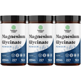 Poudre de Glycinate de Magnésium Natures Craft 400mg paquet avant
