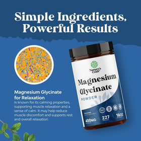 Poudre de Glycinate de Magnésium Natures Craft avec un mélangeur