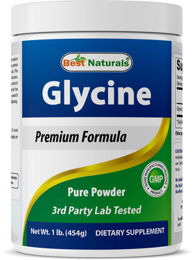 Poudre de glycine Best Naturals 508g vue de face
