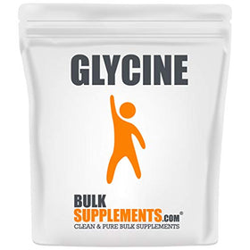 Poudre de glycine BulkSupplements 1kg en sachet