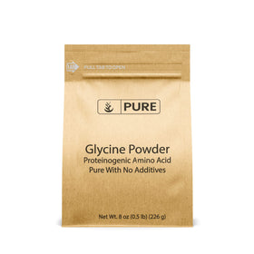Poudre de Glycine PURE ORIGINAL INGREDIENTS 240g vue avant avec emballage