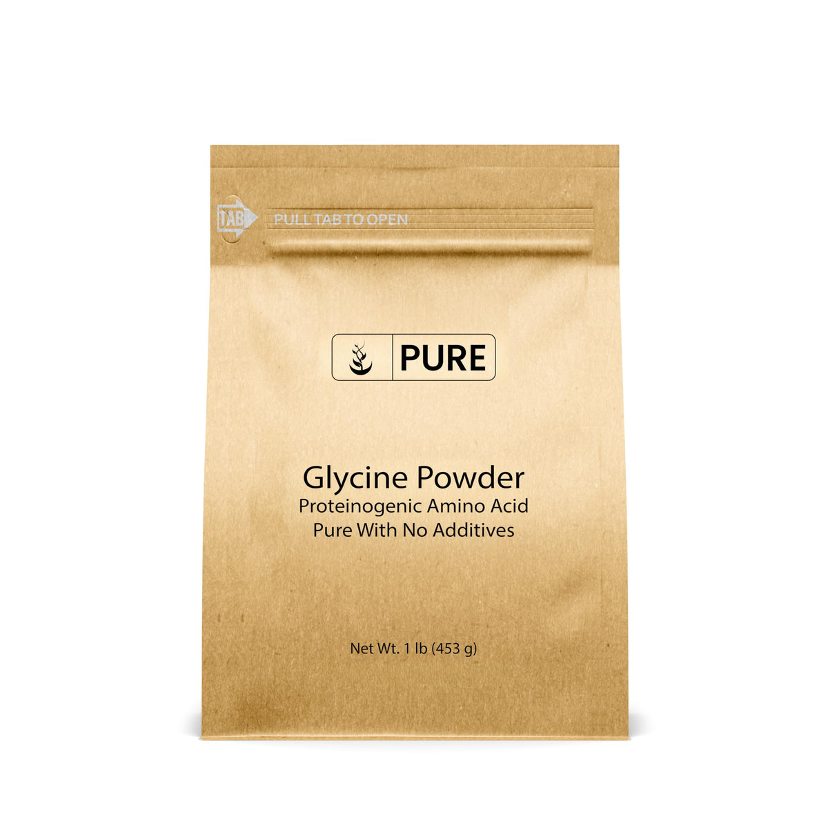 Poudre de Glycine PURE ORIGINAL INGREDIENTS 472g vue de face
