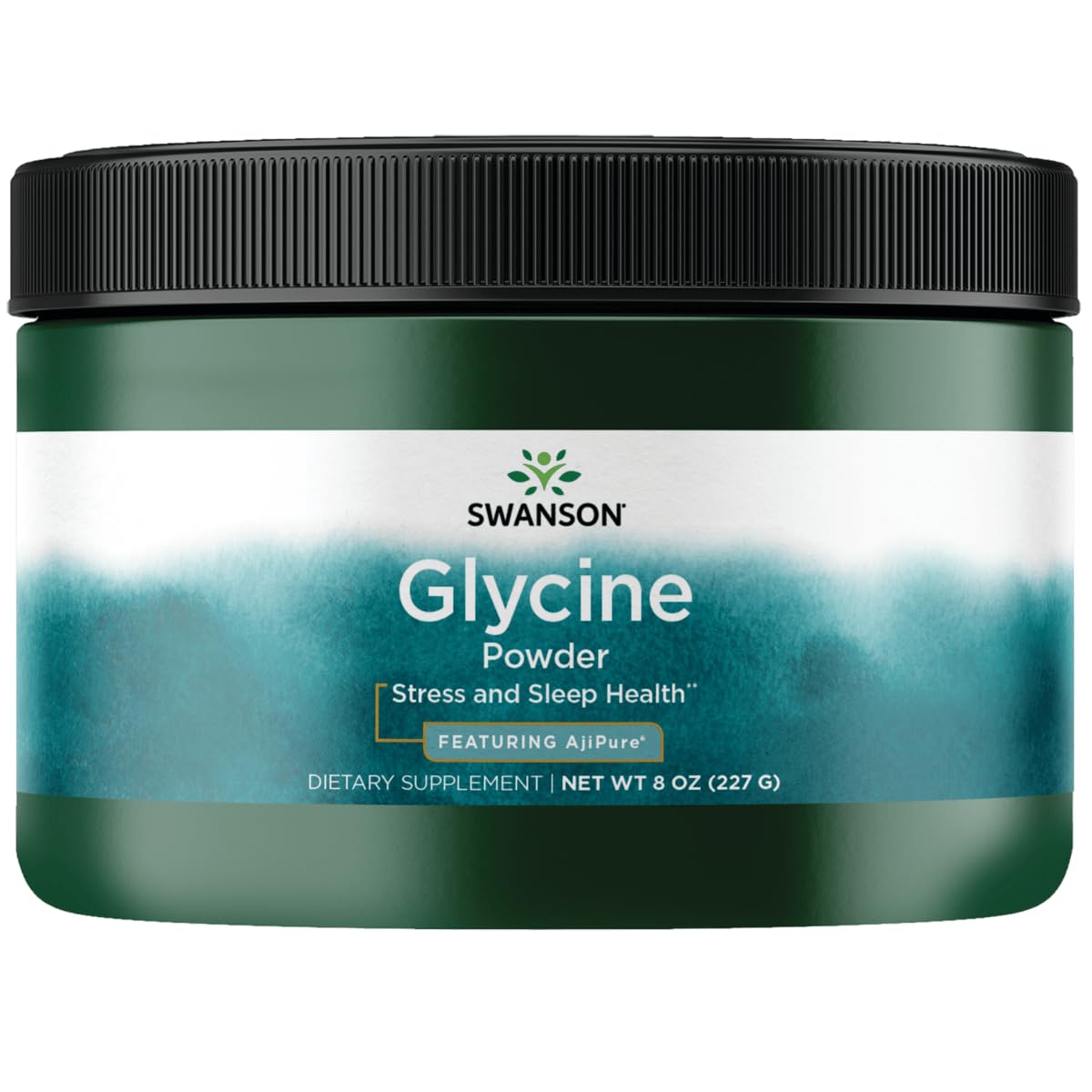 Poudre de glycine Swanson 295g vue de face