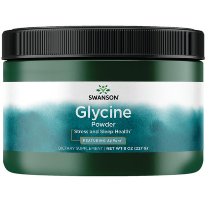 Poudre de glycine Swanson 295g vue de face