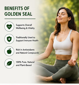 Poudre de goldenseal Leafy Organic avec cuillère doseuse