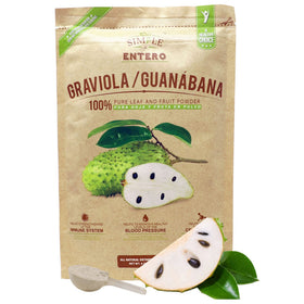 Poudre de Graviola Simple y Entero 100% pure dans un sachet refermable